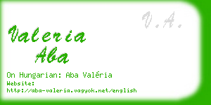valeria aba business card