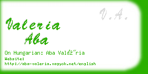 valeria aba business card